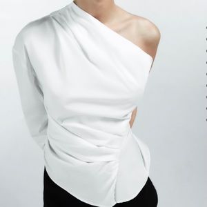 Zara white top size S